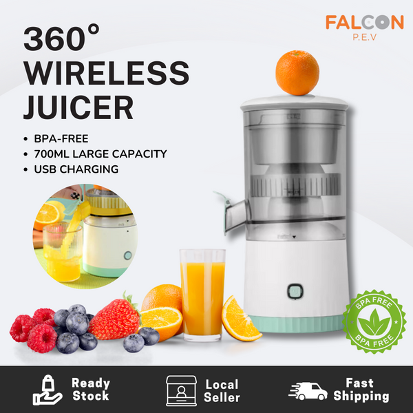 360° Wireless Juicer 45W Omnidirectional Multifunction Blender Fruit Juice USB  Automatic Electric Squeezer