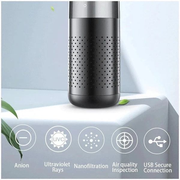 [FREE GIFT] Air Mini Personal | Car Air Purifier Mini Portable Ionizer with HEPA Filter for Desk New Car