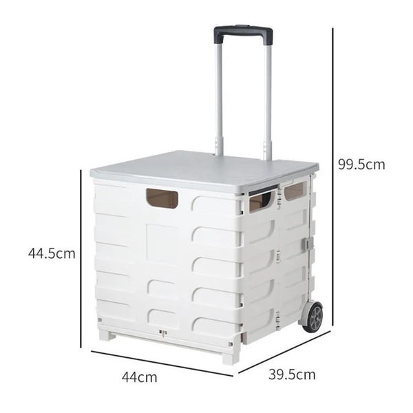 55L Foldable Shopping Large Utility Cart / Foldable Trolley shopping cart shopping trolly