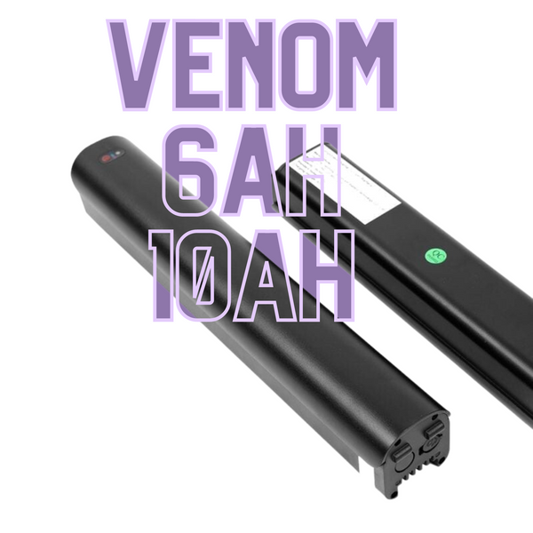 Venom Battery for Venom 2/2+ E-Bike Battery 36V 6AH 10AH