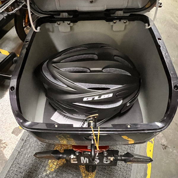 36L E-Bike Rear Box Motorcycle Storage Box Trunk Waterproof for Food Delivery