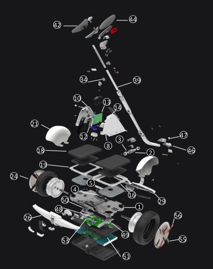 Moteur Arrière Ninebot Segway GT2 Moteur Arrière Ninebot Segway GT2
