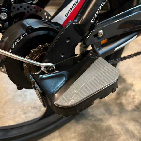 Foldable Footrest Foot Peg Rear Motor Mounted For E-Bikes Bicycles