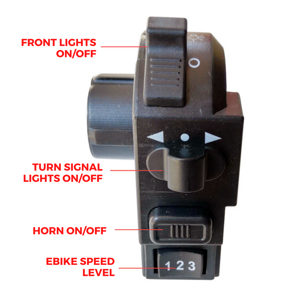 Motorcycle Multifunction Control Map Switch E-Bike Switch All-in-One Multifunction Switch